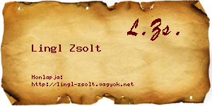 Lingl Zsolt névjegykártya